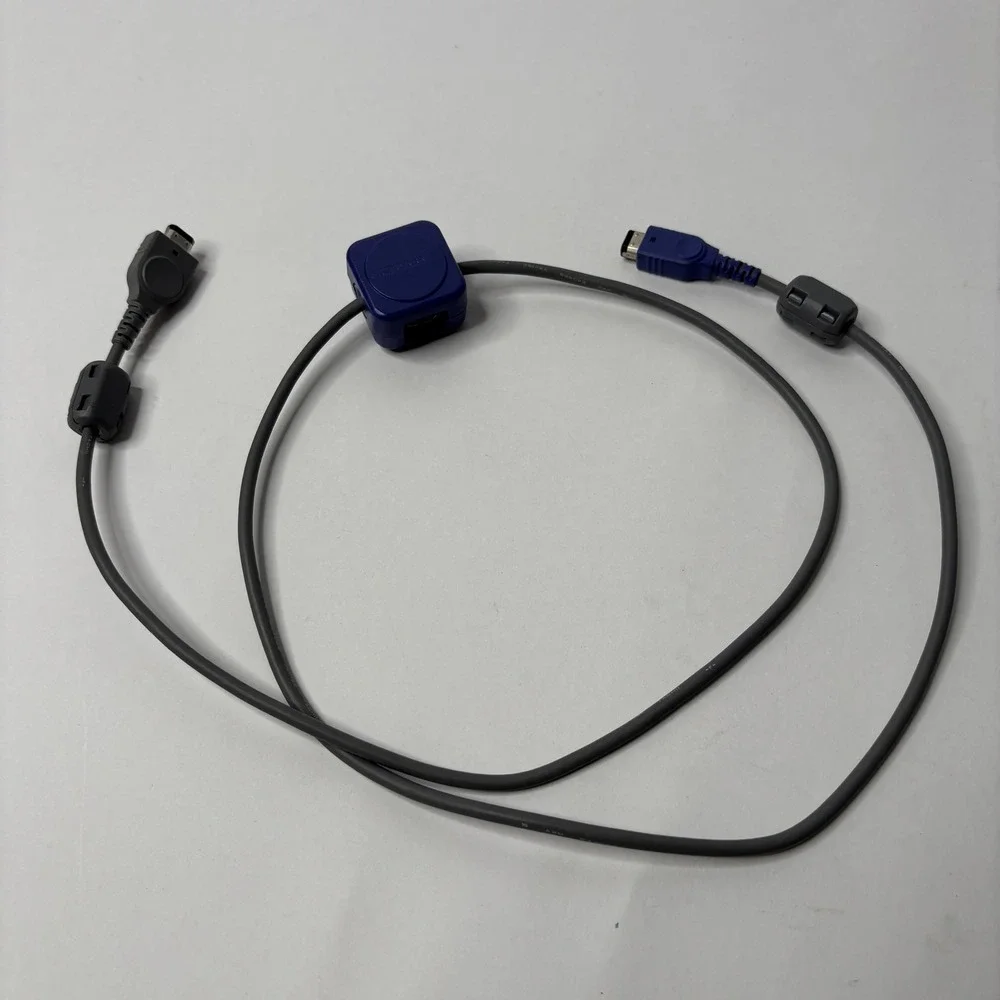 VTG Nintendo Game Boy Advance GBA Link Cable AGB-005 Indigo Blue Grey Official